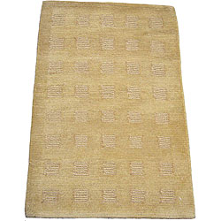 Indo Tibetan Beige Rug (2' x 3')