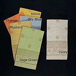 Italian Linen Bees Fingertip Towel