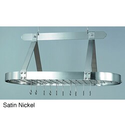 Oval Steel 16-hook Grid Pot Rack