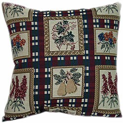 'Fruits and Flowers' 24-inch Floor Pillow