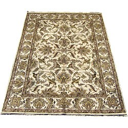 Indo Mahal Ivory Wool Rug (9' x 12')