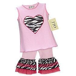 JoJo Designs Infant Girl's Zebra 2-piece Outfit
