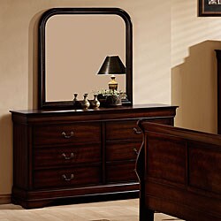 Madison Louis Philippe 6-drawer Dresser and Mirror