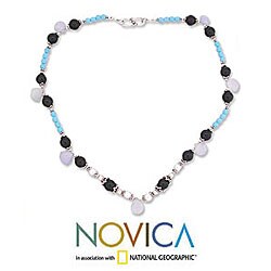 Onyx and Pearl 'Harmony' Necklace (India)