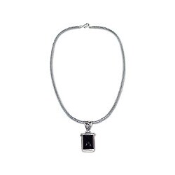 Sterling Silver Onyx 'Dream Guide' Necklace (Indonesia)