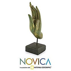 Wood 'Buddha's Blessing Hand' Statuette (Thailand)