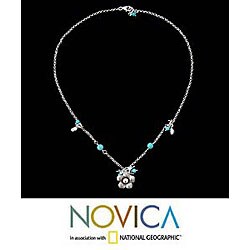 Turquoise 'Spring Blossom' Necklace (Thailand)