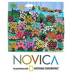 Applique 'World of Nature' Wall Hanging (Peru)