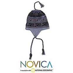 Alpaca Wool 'Snow Warrior' Chullo Hat (Peru)