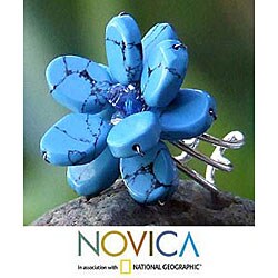Turquoise and Glass 'Paradise' Ring (Thailand)