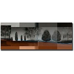 'Gray Mist' Gallery-wrapped Giclee Canvas Art