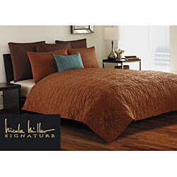 Nicole Miller Facets Sienna Quilt Set