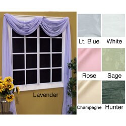 Vista Sheer 144-inch Scarf Valance