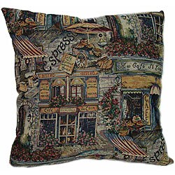Cafe St. Louis Tapestry Pillows (Set of 2)