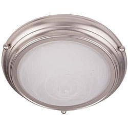 Brushed Nickel 2-light Flushmount Ceiling Fixture
