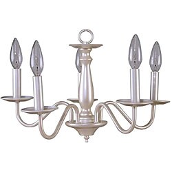 Williamsburg Pearl Mist 5-light Chandelier