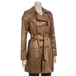 Via Spiga Women's Bronze Fashion Trench Coat