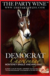 Democratic Chardonnay Inauguration Party Wine (12 Bottles)