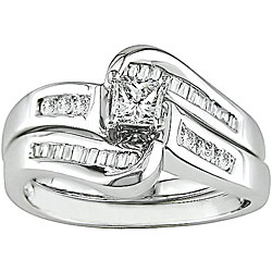 14k Gold 1/2ct TDW Diamond Bridal Rings Set (F-H, I1-I2)
