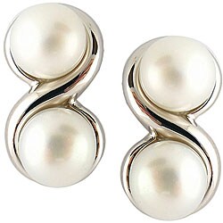 Sterling Silver Freshwater Pearl Earrings (7-8 mm)