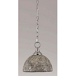 Mosaic Brushed-steel Mini Pendant Light