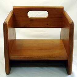 Wooden Walnut Finish Booster Seat