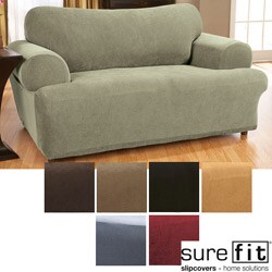 Stretch Waffle T-cushion Sofa Slipcover