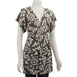 FINAL SALE Dolce Cabo Women's Abstract Print Tunic Top