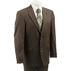 Claiborne Men's Olive Twist 2-button Suit