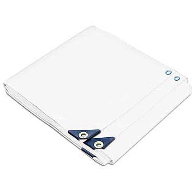 Heavy-duty White UV-protected Tarp (58.6 x 59.2 feet)