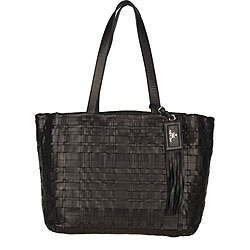 Prada Black Weave Nappa Leather Tote