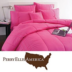 Perry Ellis Magenta Bedskirt
