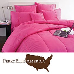 Perry Ellis Chino Magenta Comforter