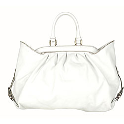 Fendi Large Doctor Vitello White Tote 