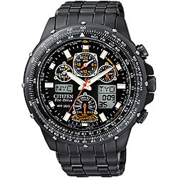 Citizen Eco-Drive Skyhawk A-T Men's Black Steel Watch.