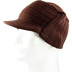 Iced Out Gear Brown Visor Beanie Hat