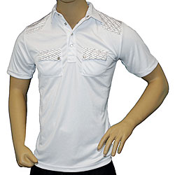 Travis Mathew White Patch Mathews Polo Golf Shirt