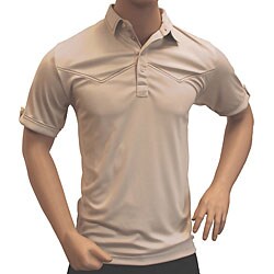 Travis Mathew Men's Tan Western Peak Golf Shirt