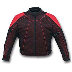 Men's Red/ Black Motorcycle Jacket