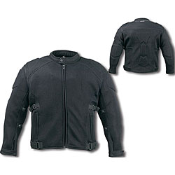 Men's Black Air Mesh Motorcycle Jacket