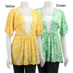 Simply Irresistible Women's Deep V-neck Printed Top