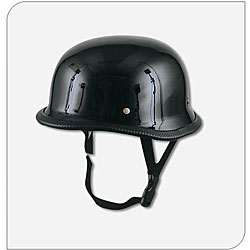 German-style Gloss Black Motorcycle Helmet