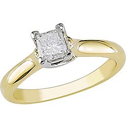 14k Gold 1/3ct TDW IGL Certified Diamond Ring (G-H, I1-I2)