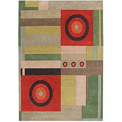 Handmade Alexa Sunrise Keno Wool Rug (7'6 x 9'6)