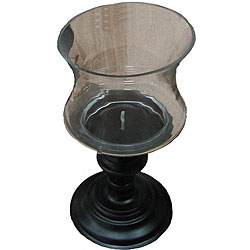 Glass Hurricane Candle Holder