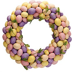 Large Glittered-egg Wreath 