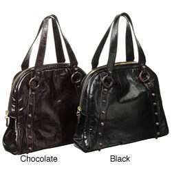Zina Eva 'Rocker' Italian Leather Tote