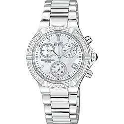 Citizen Eco-Drive Riva Women's Diamond Chronograph Watch