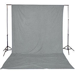 Lumiere L.A. 10x20-foot Grey Muslin Backdrop
