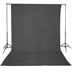 Lumiere L.A. 10x20-foot Black Muslin Backdrop